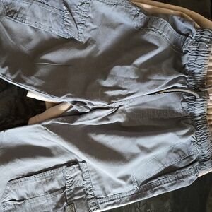 Gray Cargo Jogger Pants Used And Beige  Shorts New 3bpairs Size 4